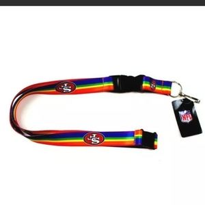 San Francisco 49ers 24" Lanyard - Rainbow Style